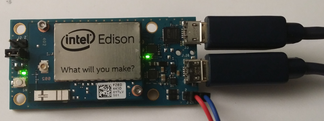 Edison connecté pour le chargement de l'image