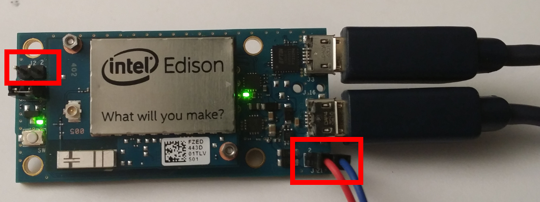 Emplacement des connecteurs J21 et J22