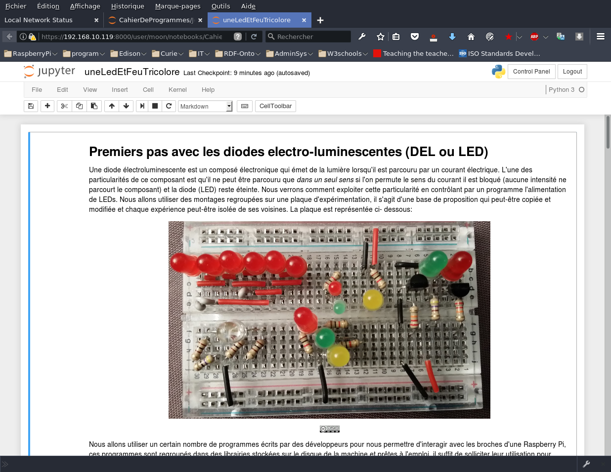 Entête une led